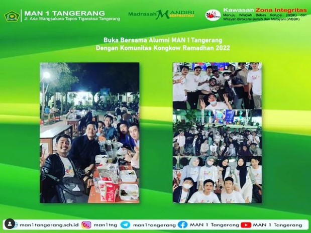 Bukber Alumni MAN 1 Tangerang dari angkatan 2016 s.d 2021
